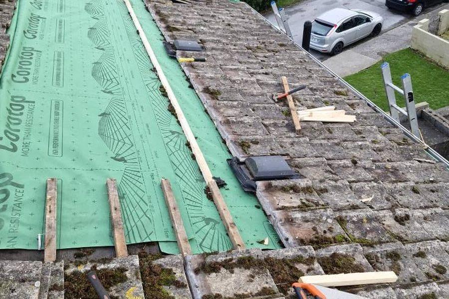Roof before professional work by Munster Roof Repairs