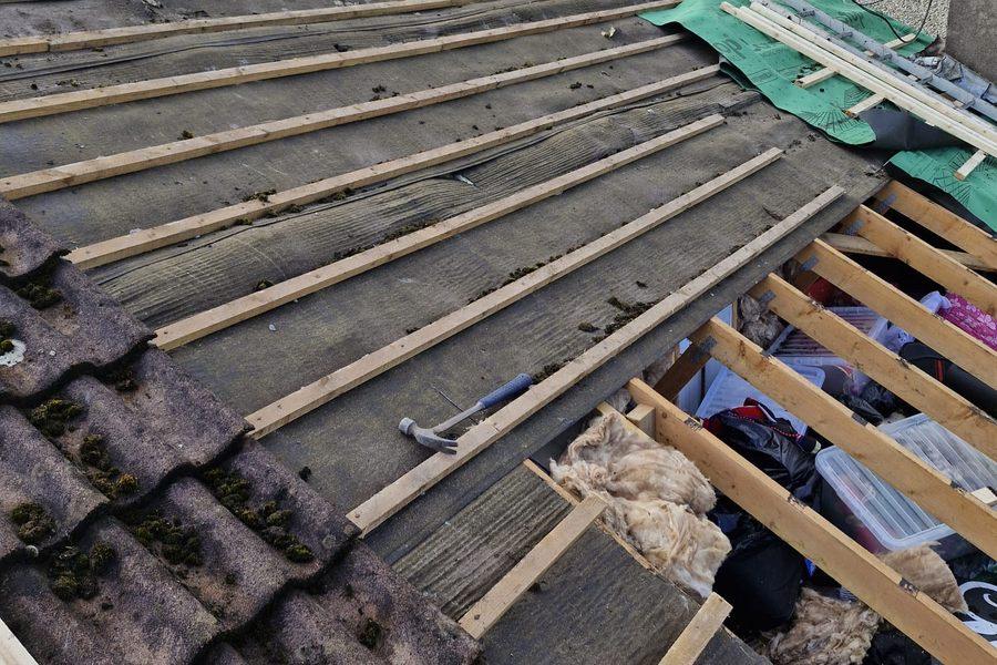 Roof before work was completed by Munster Roof Repairs