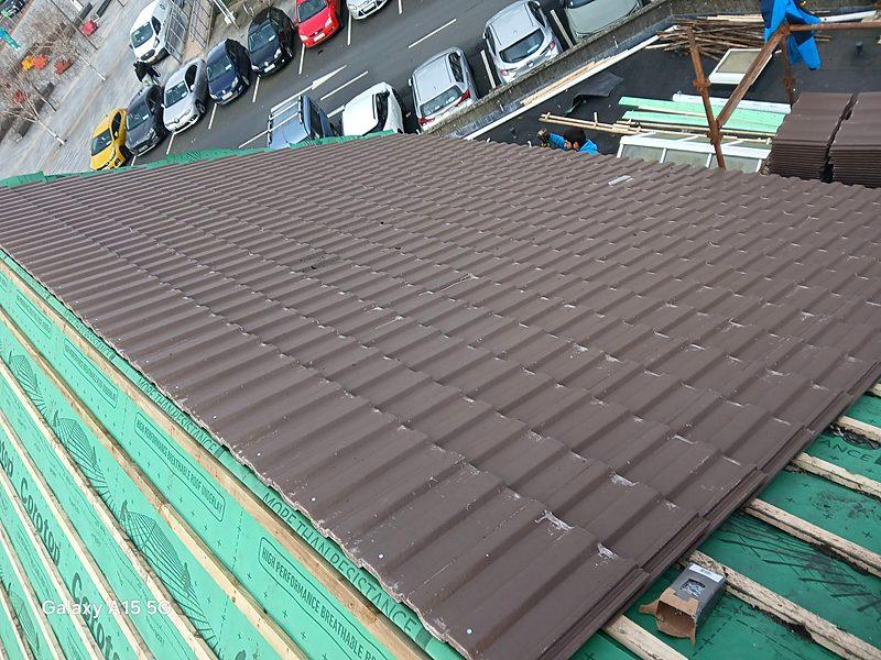 Newly tiled pitched roof in County Cork